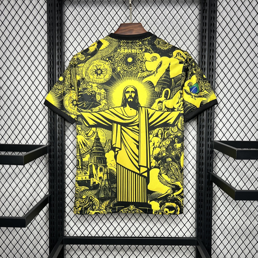 2024 Brazil Christ The Redeemer Black Jersey