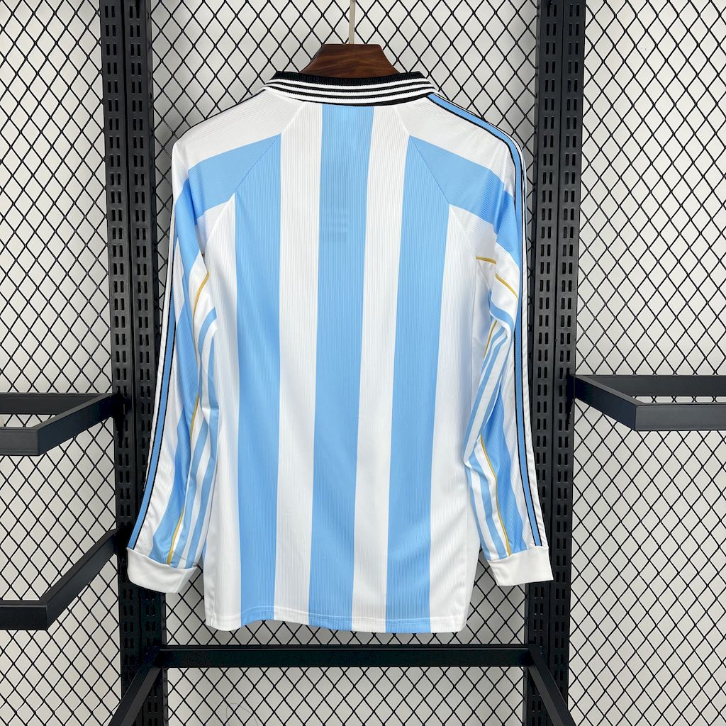 1998 Argentina Home Long Sleeve Jersey