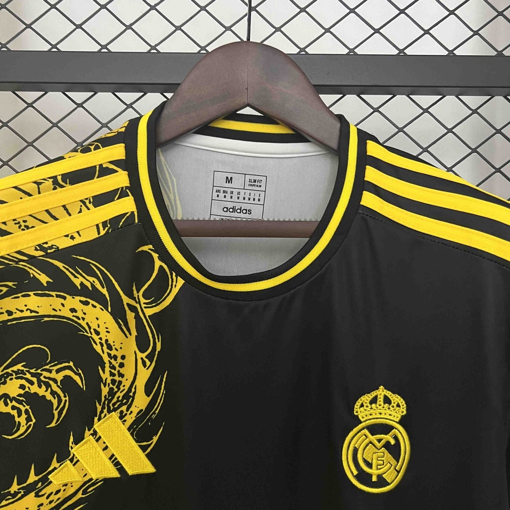 2024-25 Real Madrid Yellow Dragon Jersey