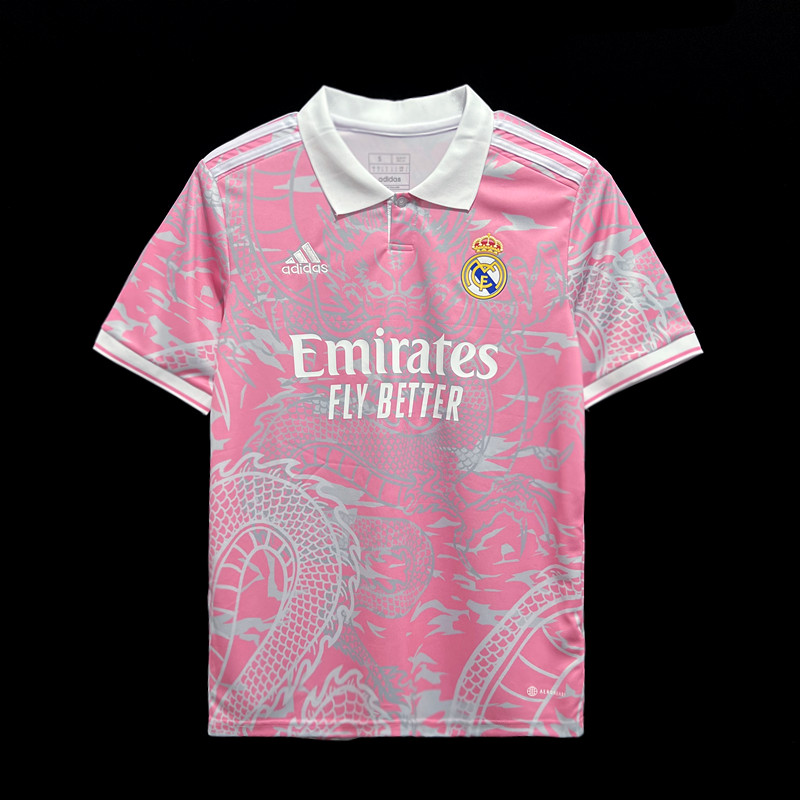2023-24 Real Madrid Pink Dragon Jersey