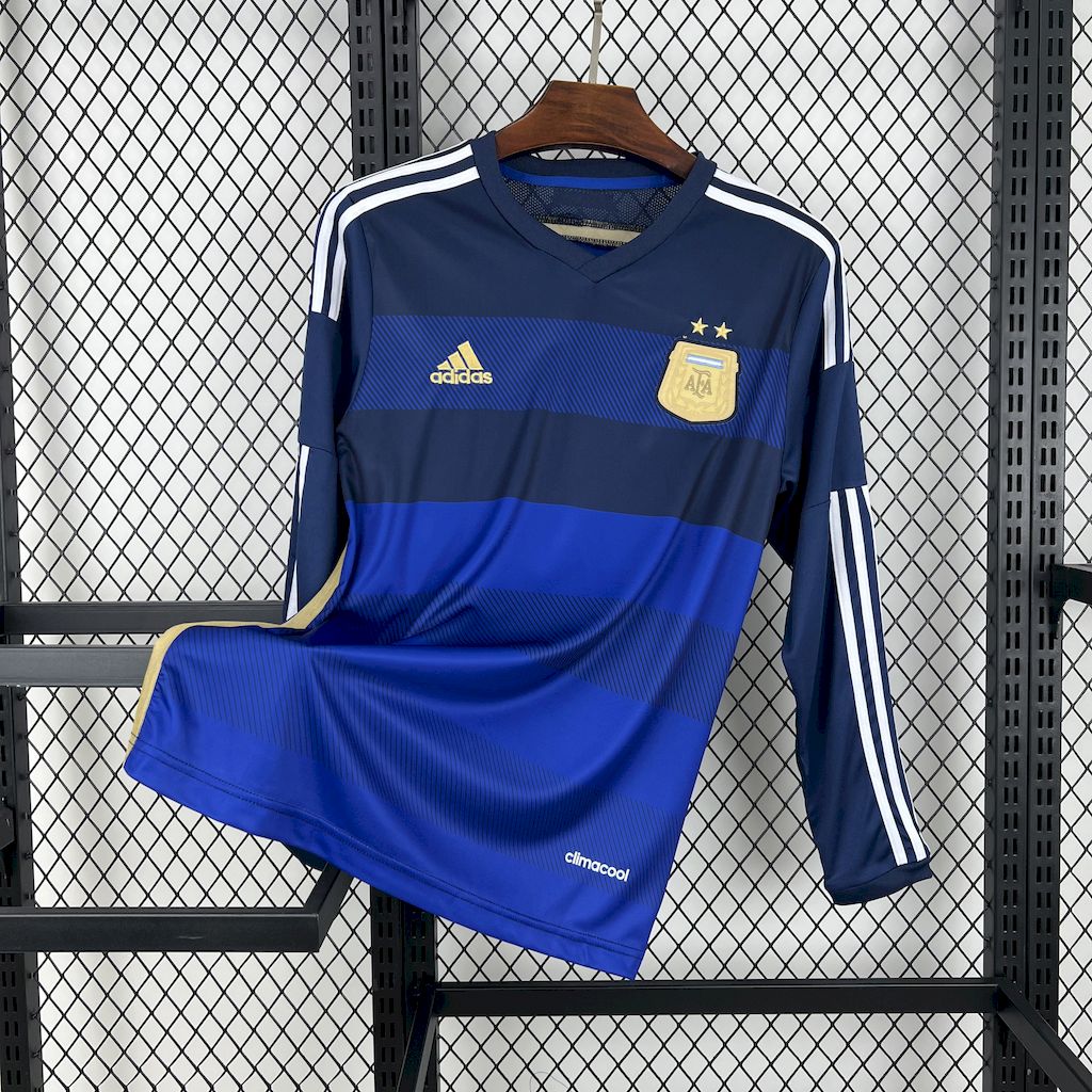2014 Argentina Away Long Sleeve Jersey