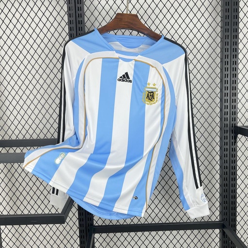 2006 Argentina Home Long Sleeve Jersey