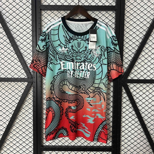 2024-25 Real Madrid Teal Dragon Jersey